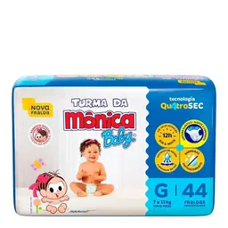 Fralda Descartável Turma da Mônica Baby G 44 Unidades