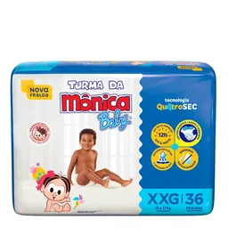 Fralda Turma da Mônica Baby XXG 36 Unidades