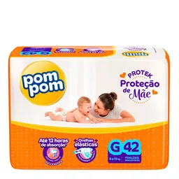 Fralda Pom Pom Protek G 42 Unidades