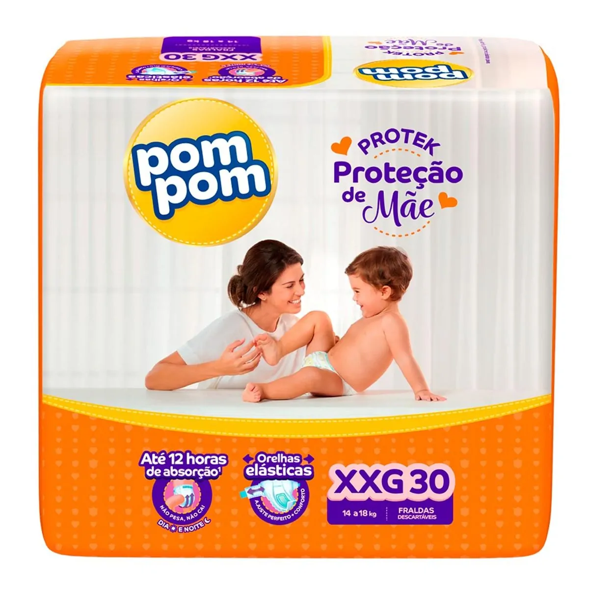 Fralda Pom Pom Protek XXG 30 Unidades