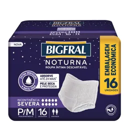 Roupa Íntima Bigfral Noturna P/M 16 Unidades