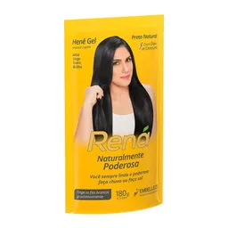 Alisante Capilar Hene Rena Gel Preto Natural Embelleze 180g