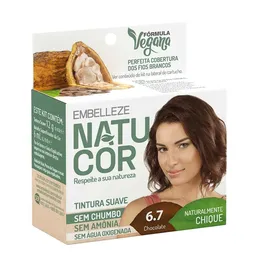 Coloração Natucor 6.7 Chocolate Naturalmente Chique Embelleze