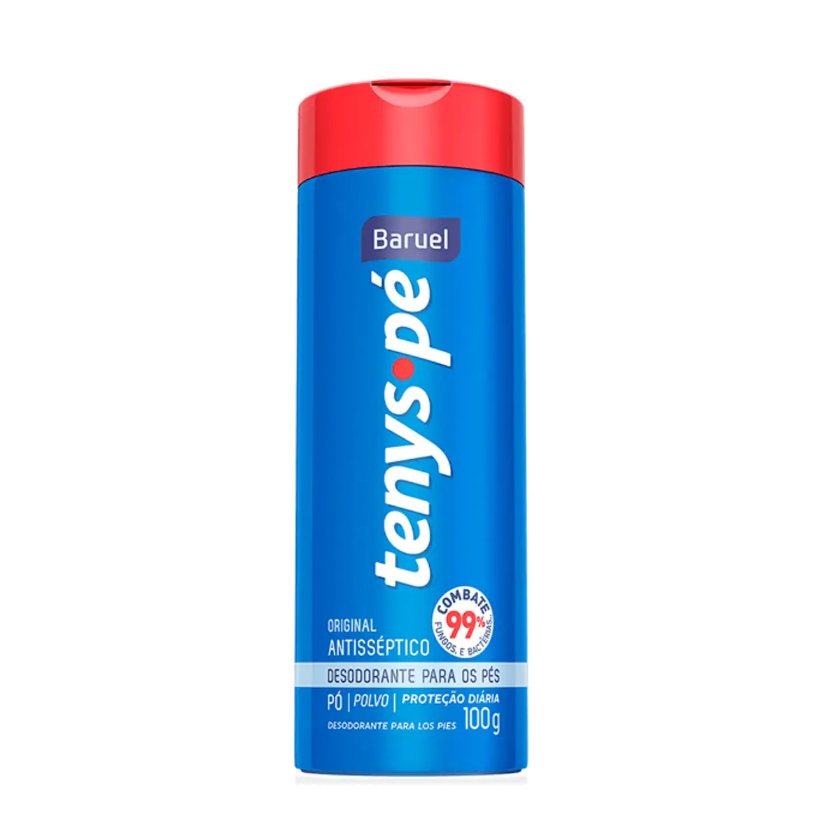 Talco Para Pés Tenys Pé Baruel Original Pó 100g