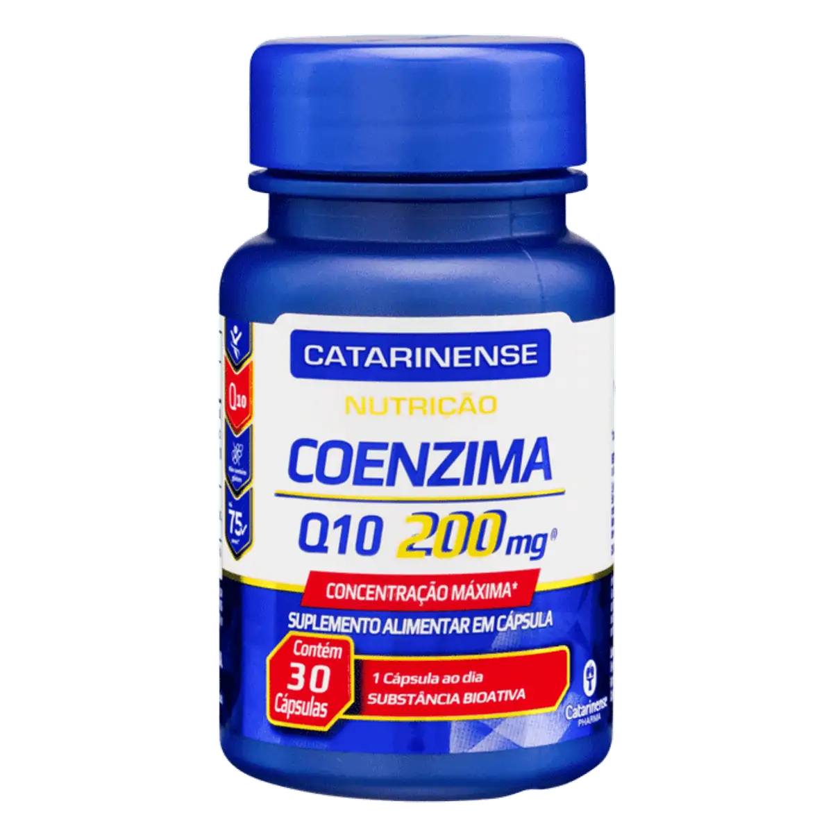 Complemento Alimentar Coenzima Q10 200mg Catarinense Nutrição 30 Cápsulas