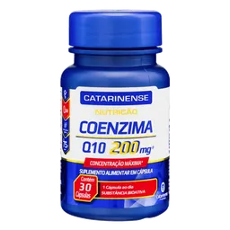 Complemento Alimentar Coenzima Q10 200mg Catarinense Nutrição 30 Cápsulas