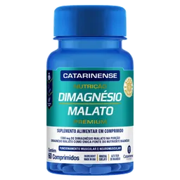 Di-Magnesio Malato 1300mg Catarinense Premium 60 Comprimidos