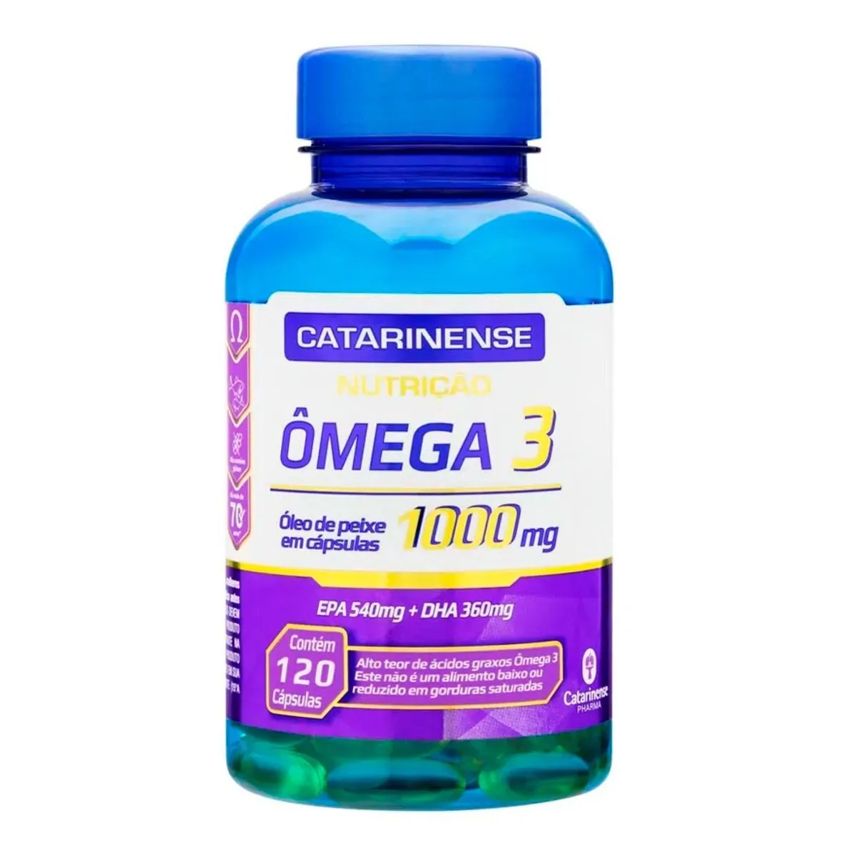Suplemento Alimentar Ômega 3 1000mg Catarinense 120 Cápsulas
