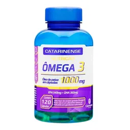 Suplemento Alimentar Ômega 3 1000mg Catarinense 120 Cápsulas
