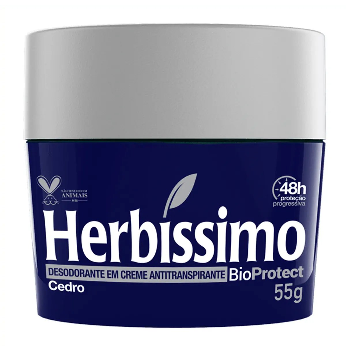 Desodorante Herbíssimo Creme Antitranspirante Bioprotect Cedro 55G