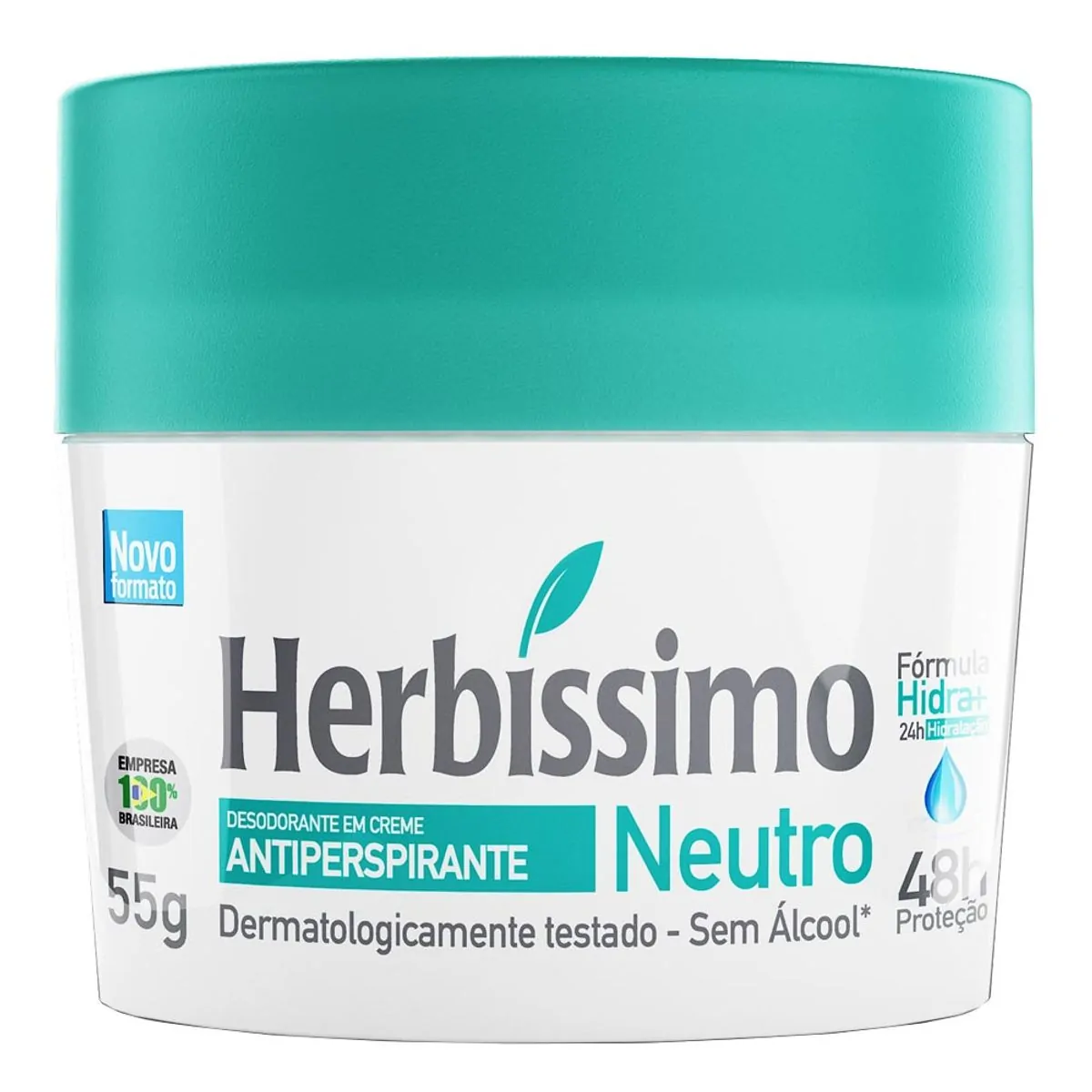 Desodorante Herbíssimo Creme Unissex Neutro 55g