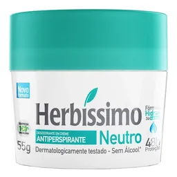 Desodorante Herbíssimo Creme Unissex Neutro 55g