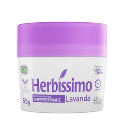 Desodorante Em Creme Antiperspirante Lavanda Herbíssimo 55g