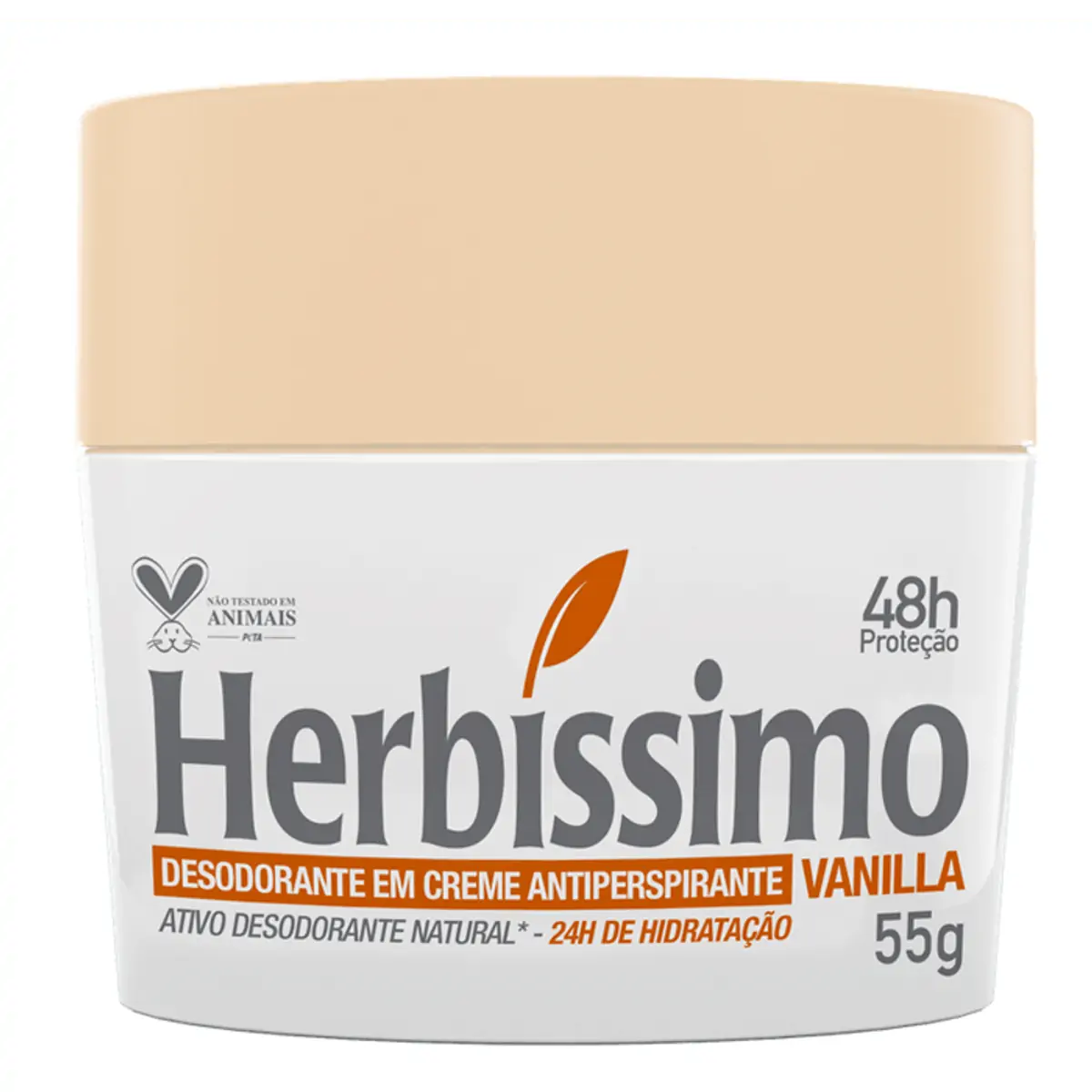 Desodorante Creme Antitranspirante Vanilla Herbissimo 55G