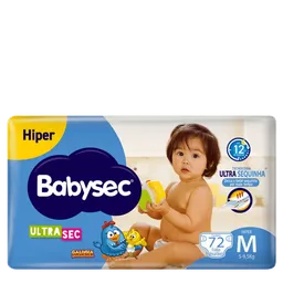 Fralda Babysec Ultrasec Galinha Pintadinha M 72 Unidades