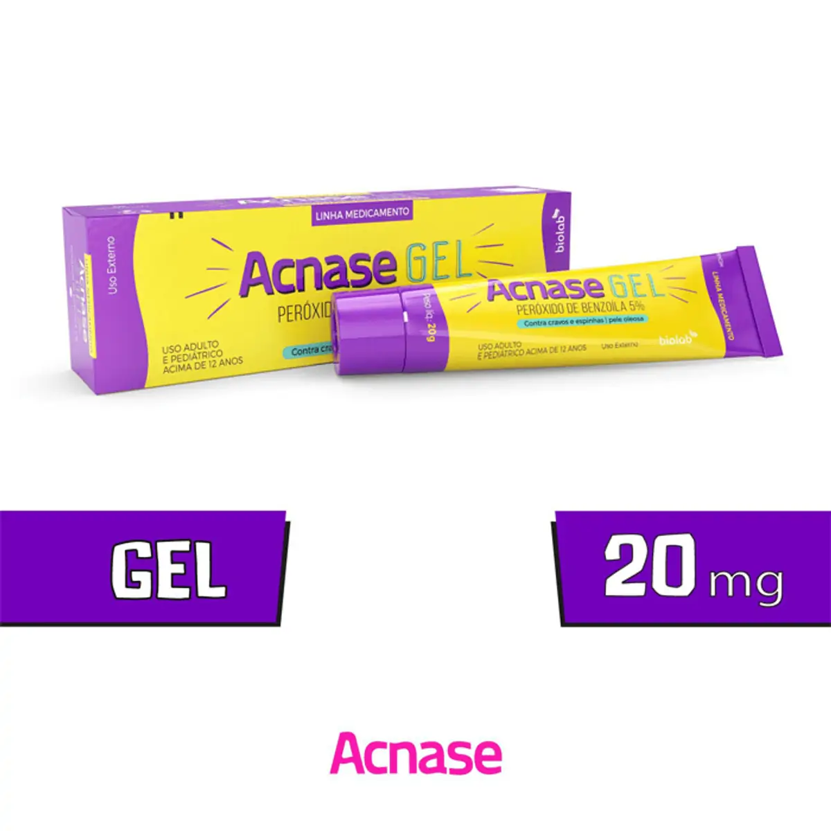 Acnase Gel Antiacne Biolab 20g