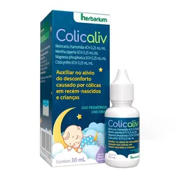 Fitoterápico Colicaliv 0,25ml/ml + 0,25ml/ml + 0,25ml/ml + 0,25ml/ml 30ml