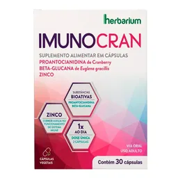 Suplemento Alimentar Herbarium Imunocran 30 Cápsulas