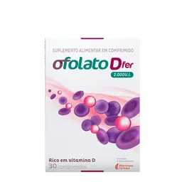 Suplemento Alimentar Ofolato DFer 2.000UI 30 Comprimidos