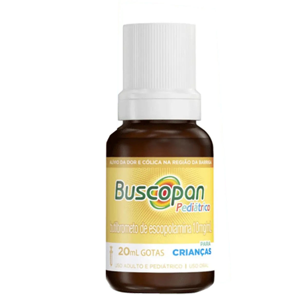 Analgésico e Antiespasmódico Buscopan Pediátrico 10mg/ml 20ml de Solução + Seringa Dosadora