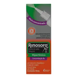 Descongestionante Nasal Rinosoro 50ml Solução Spray