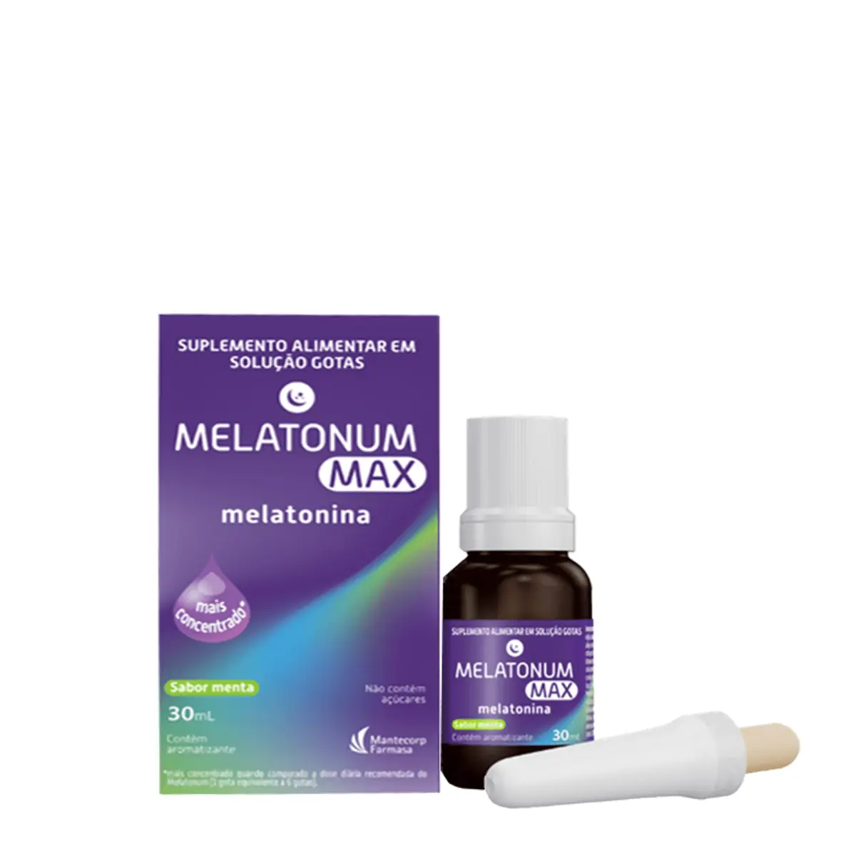 Melatonina Menta Melatonum Max 30ml Solução Gotas