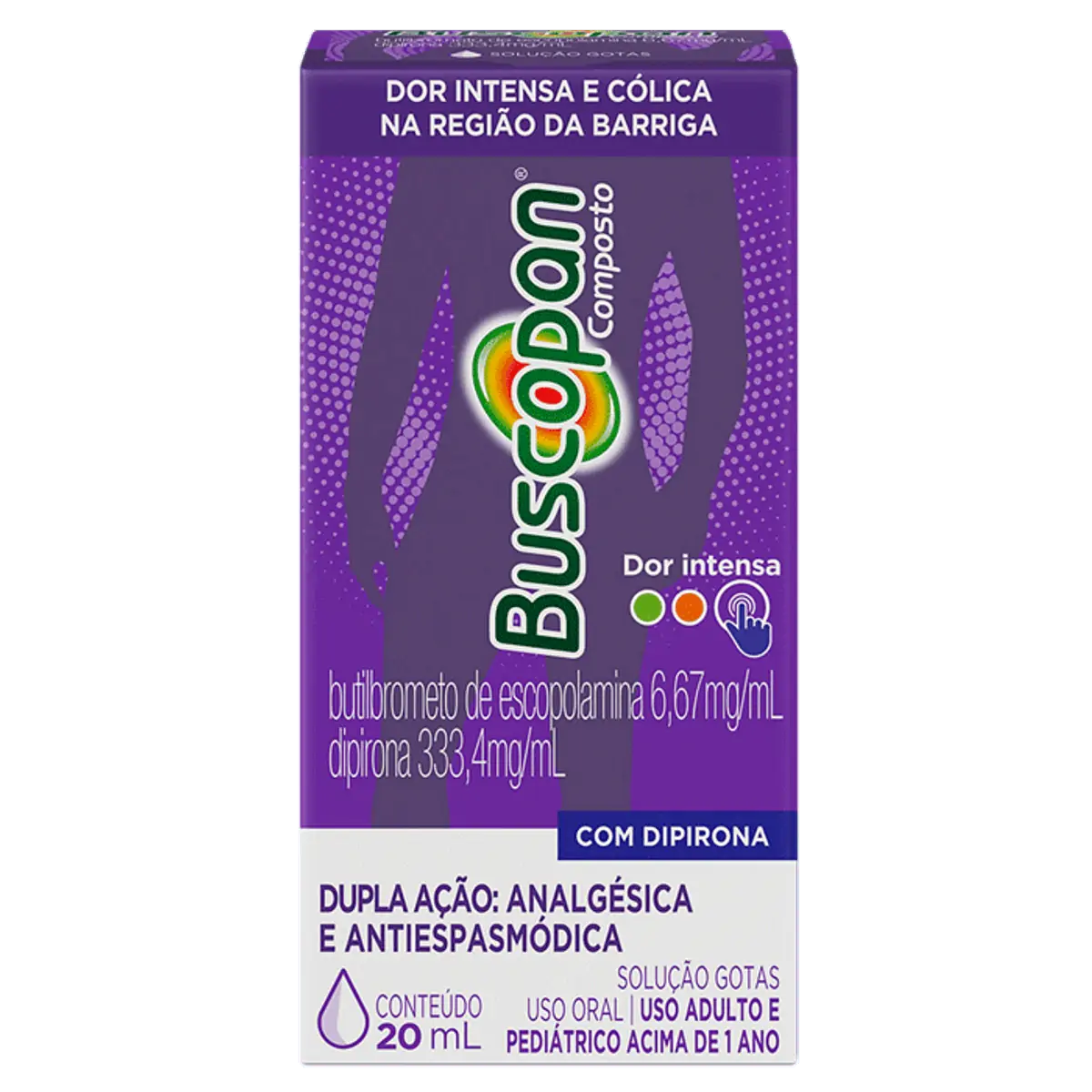Analgésico e Antiespasmódico Buscopan Composto 6,67mg/ml 20ml Solução Gotas