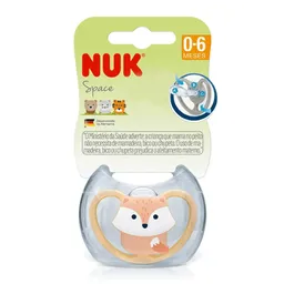 Chupeta Space Ursinho Rosa Menina 0 a 6 meses S1 - NUK