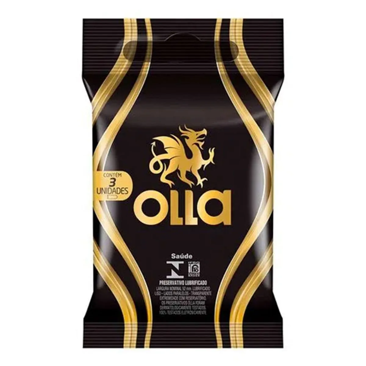 Preservativo Olla Lubrificado 3 Unidades