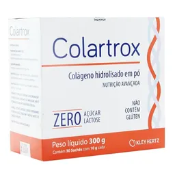 Colartrox Colágeno com 30 sachês com 10g Zero Açucar Lactose