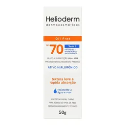 Protetor Solar Facial Helioderm FPS 70 Oil Free 50g