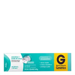 Pomada para Assadura Nistatina + Oxido Zinco Genérico Medley 60g