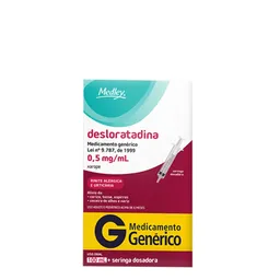 Desloratadina 0,5mg/ml Genérico Medley 100ml Xarope
