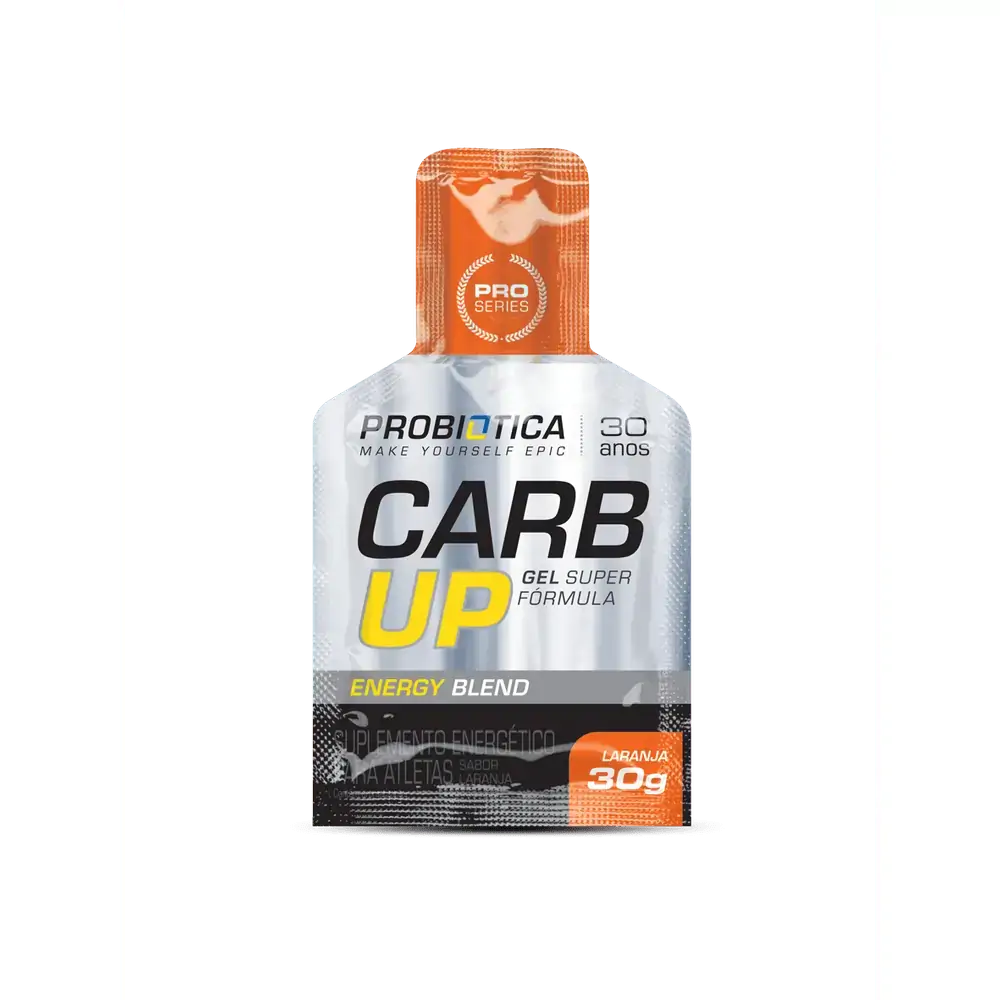 Carb Up Gel Super Fórmula Probiótica Laranja 30g - Carb UP Gel Super Fórmula Probiótica LARANJA 30g