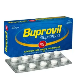 Analgésico, Anti-inflamatório e Antitérmico Buprovil 300mg 20 Comprimidos Revestidos
