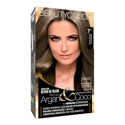 Coloração Permanente Beauty Color Argan&Coco Louro Natural 7.1