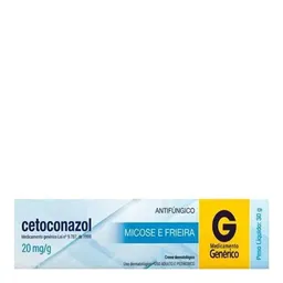 Antifúngico Cetoconazol 20mg/g Genérico Cimed 30g