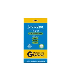 Antialérgico Loratadina 1mg/ml Genérico Ciemd 100ml