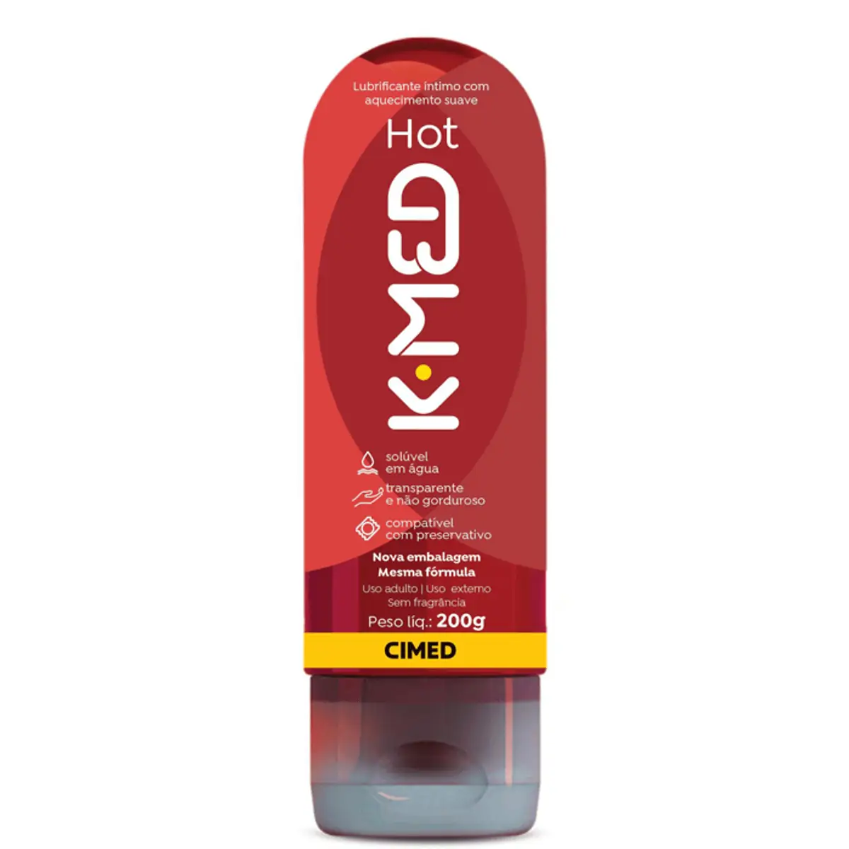Gel Lubrificante Íntimo K-MED Hot 200g