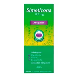 Antigases Simeticona 125mg 10 Cápsulas