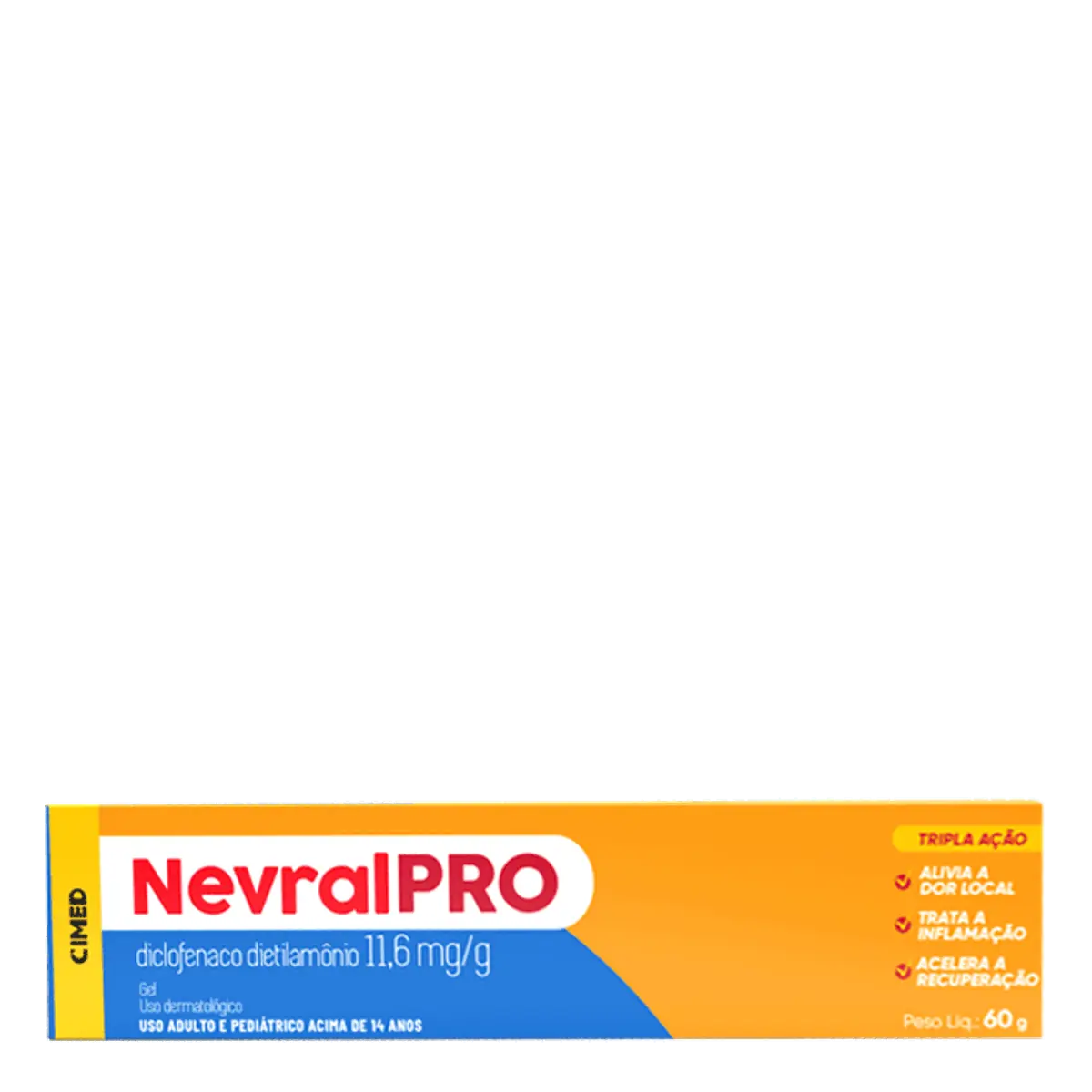 Analgésico e Anti-inflamatório Nevralpro 11,6mg/g 60g Gel