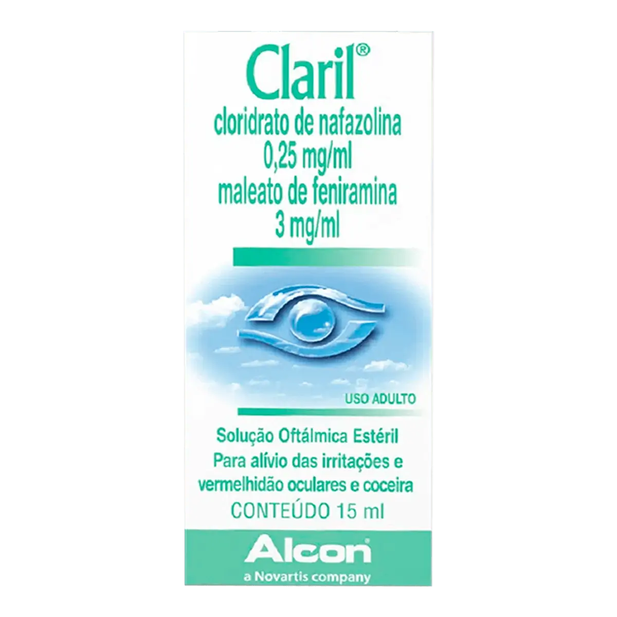 Colírio Claril 0,25mg/ml + 3mg/ml 15ml