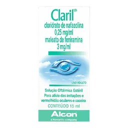 Colírio Claril 0,25mg/ml + 3mg/ml 15ml