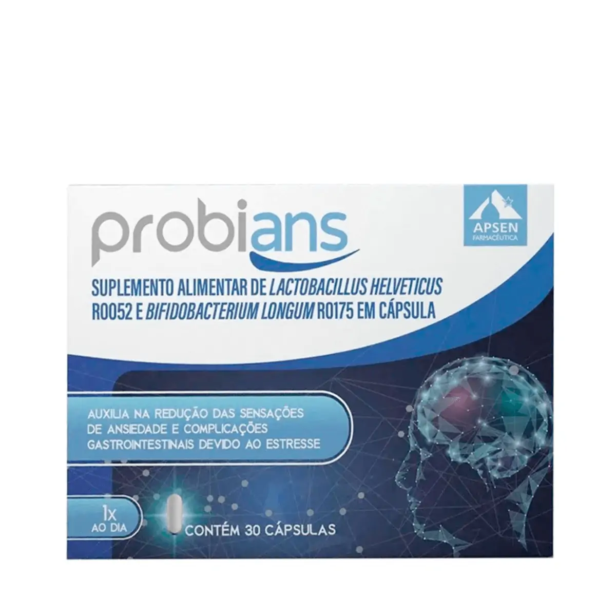 Suplemento Alimentar Probians Lactobacillus Helveticus 30 Cápsulas