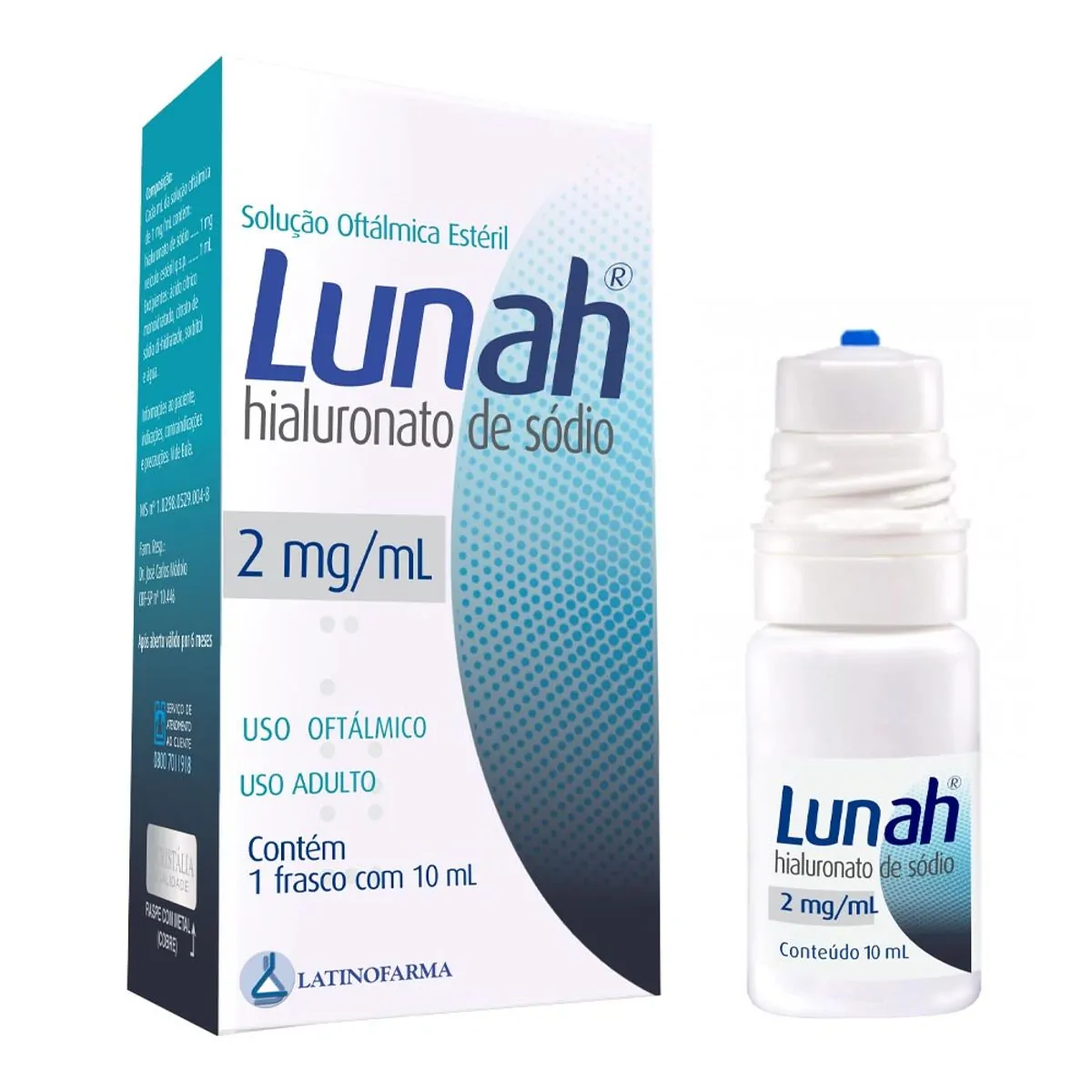 Colírio Lubrificante Lunah 2mg/ml 10ml
