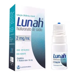 Colírio Lubrificante Lunah 2mg/ml 10ml