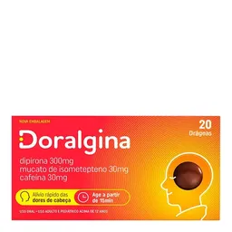 Doralgina 30mg+300mg+30mg Neo Química 20 Drágeas