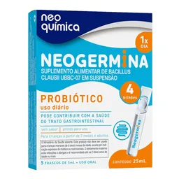 Probiótico Neogermina 25ml Sem Sabor 5 Unidades