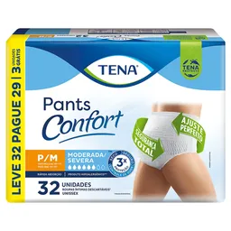 Roupa Íntima Tena Pants Confort P/M 32 Unidades