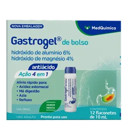 Antiácido Gastrogel De Bolso 40mg/ml + 50mg/ml 10ml